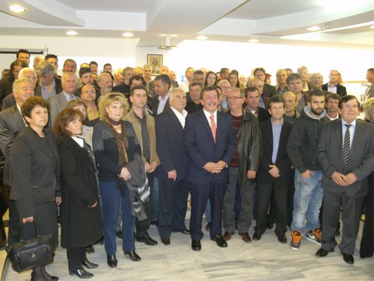 Τον Μάρτη του 2014, ο Δημήτρης Σαμπαζιώτης με υποψήφιους του συνδυασμού του για το Δήμο Μεσσήνης
